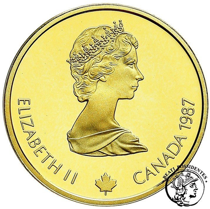 Kanada 100 $ Dolarów 1987 Calgary znicz olimpijski st. L