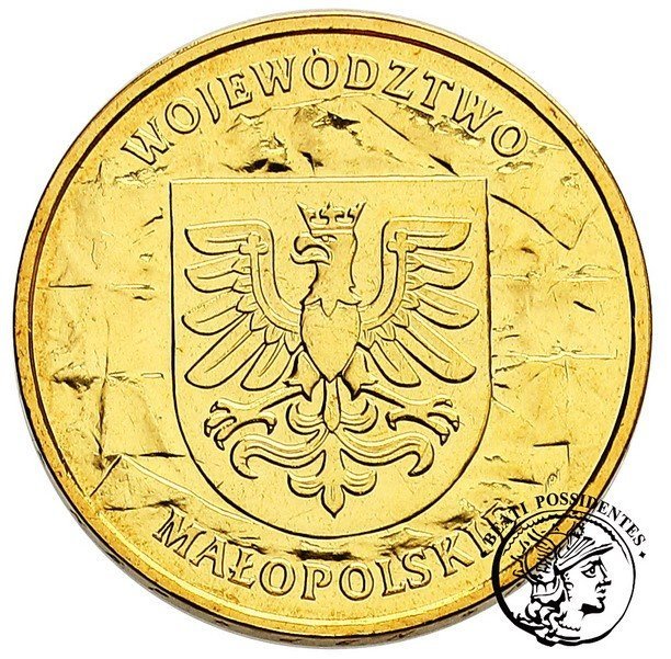 Polska 2 złote Województwo Małopolskie.
