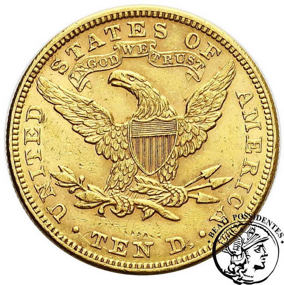 USA 10 $ dolarów 1890 Filadelfia st. 3+