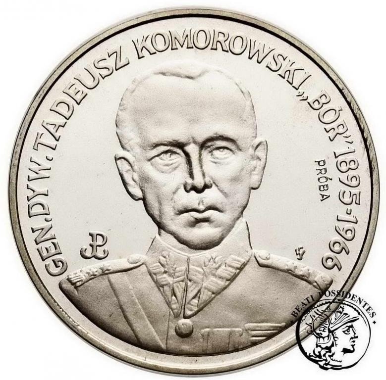 Polska II RP PRÓBA Nikiel 200000 złotych 1990 Komorowski st. L/L-