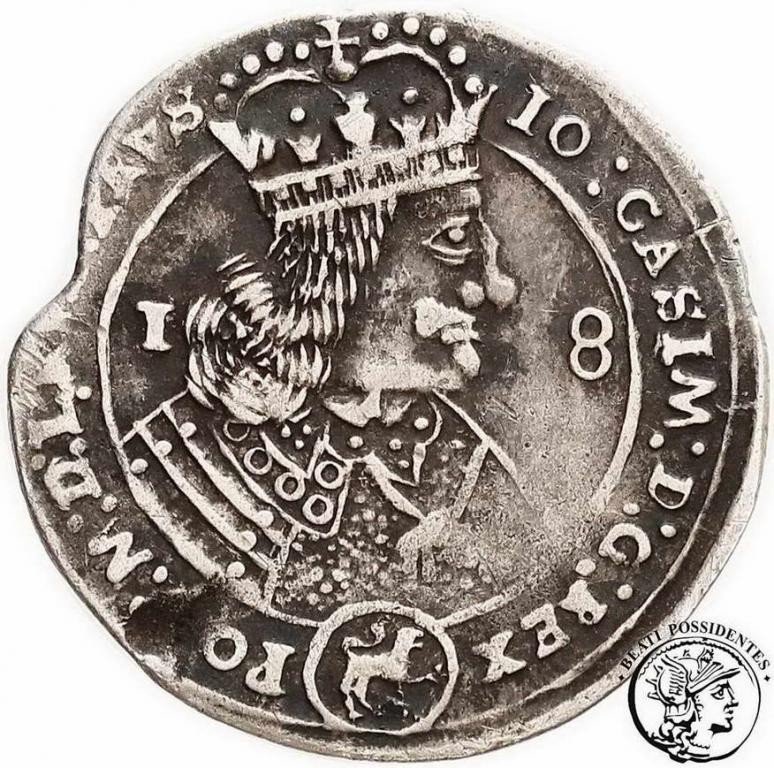 Polska Jan Kazimierz ort koronny 1656 Lwów st. 3