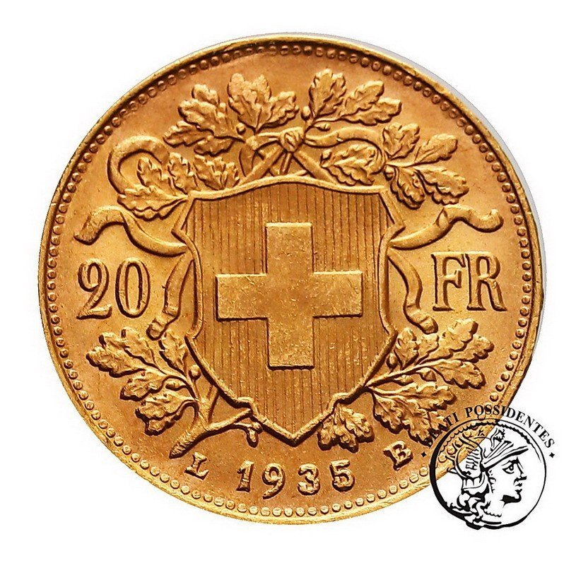 Szwajcaria 20 Franków 1935 st. 1-
