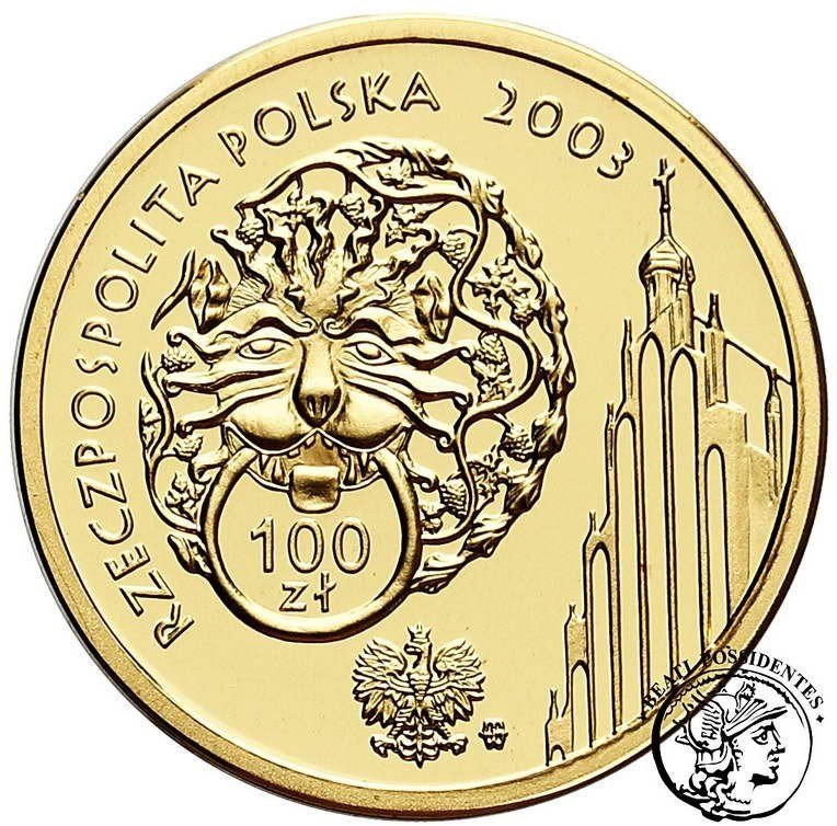 Polska 100 złotych 2003 Lokacja Poznania st.L