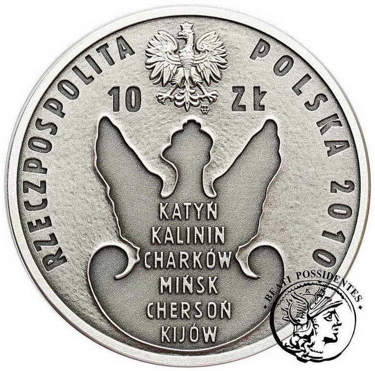Polska III RP 10 złotych 2010 Katyń st. L
