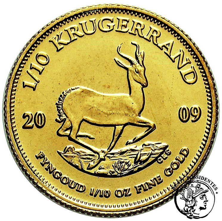Republika Południowej Afryki 1/10 Krugerrand (1/10 oz Au) 2009 st.1