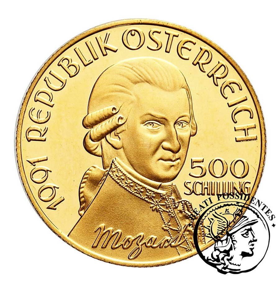 Austria 500 Szylingów 1991 Mozart st.L