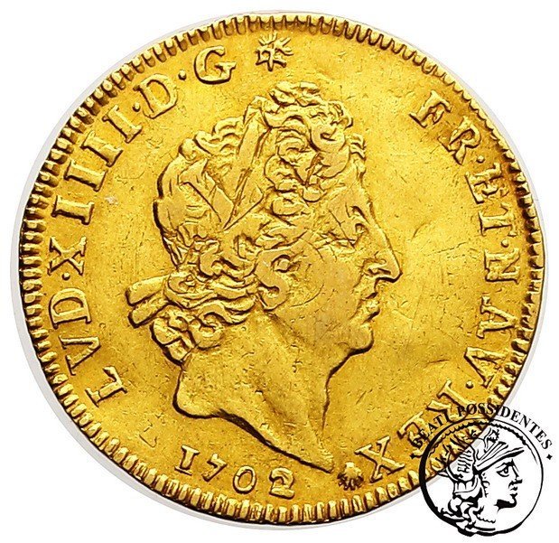 Francja Ludwik XIV 1/2 Louis d&#39;or 1702 st. 3