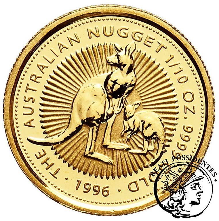 Australia 15 dolarów 1996 (1/10 oz Au) kangur st.L