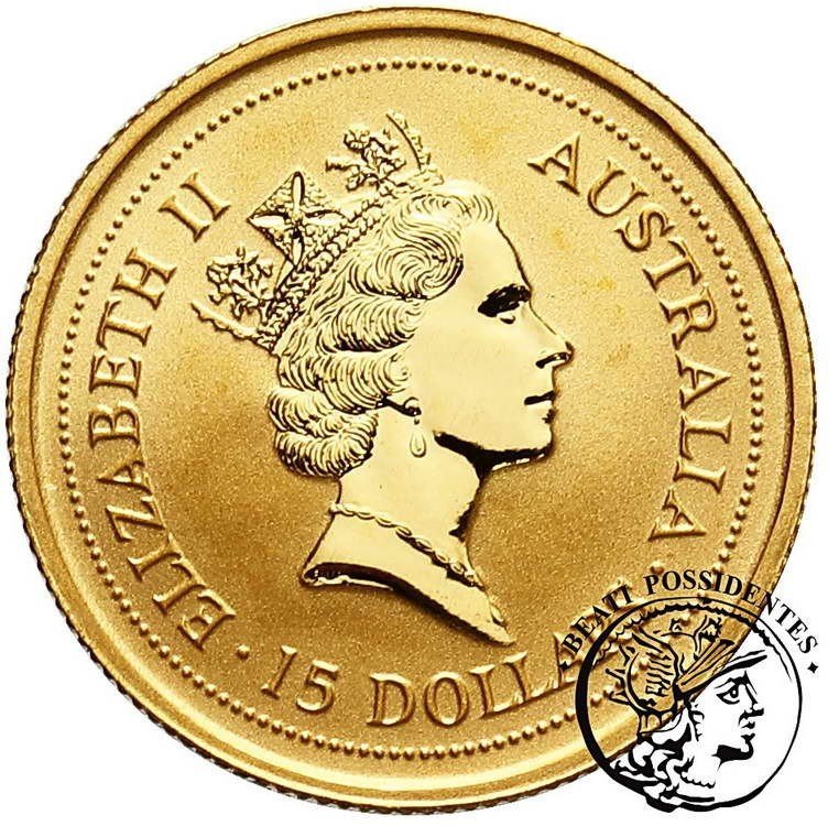 Australia 15 dolarów 1996 (1/10 oz Au) kangur st.L