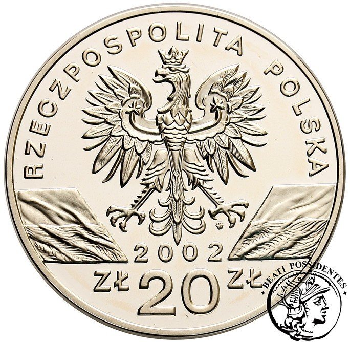 Polska III RP 20 zł Żółw Błotny 2002  st.L