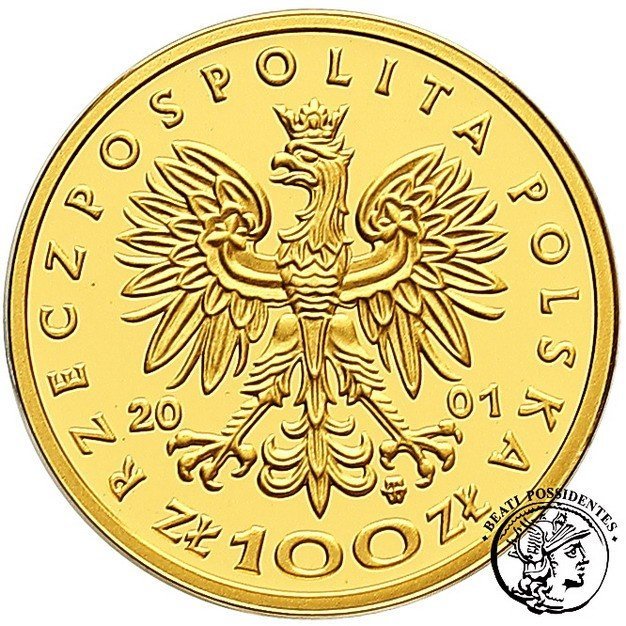 Polska III RP 100 zł Jan III Sobieski 2001 st. L
