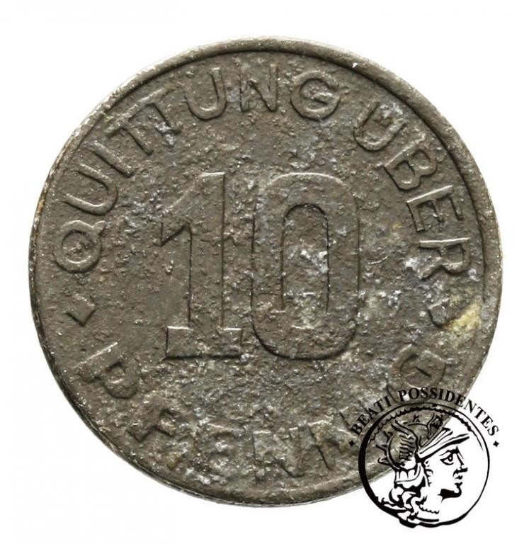 Getto Łódź 10 Pf 1942 AlMg