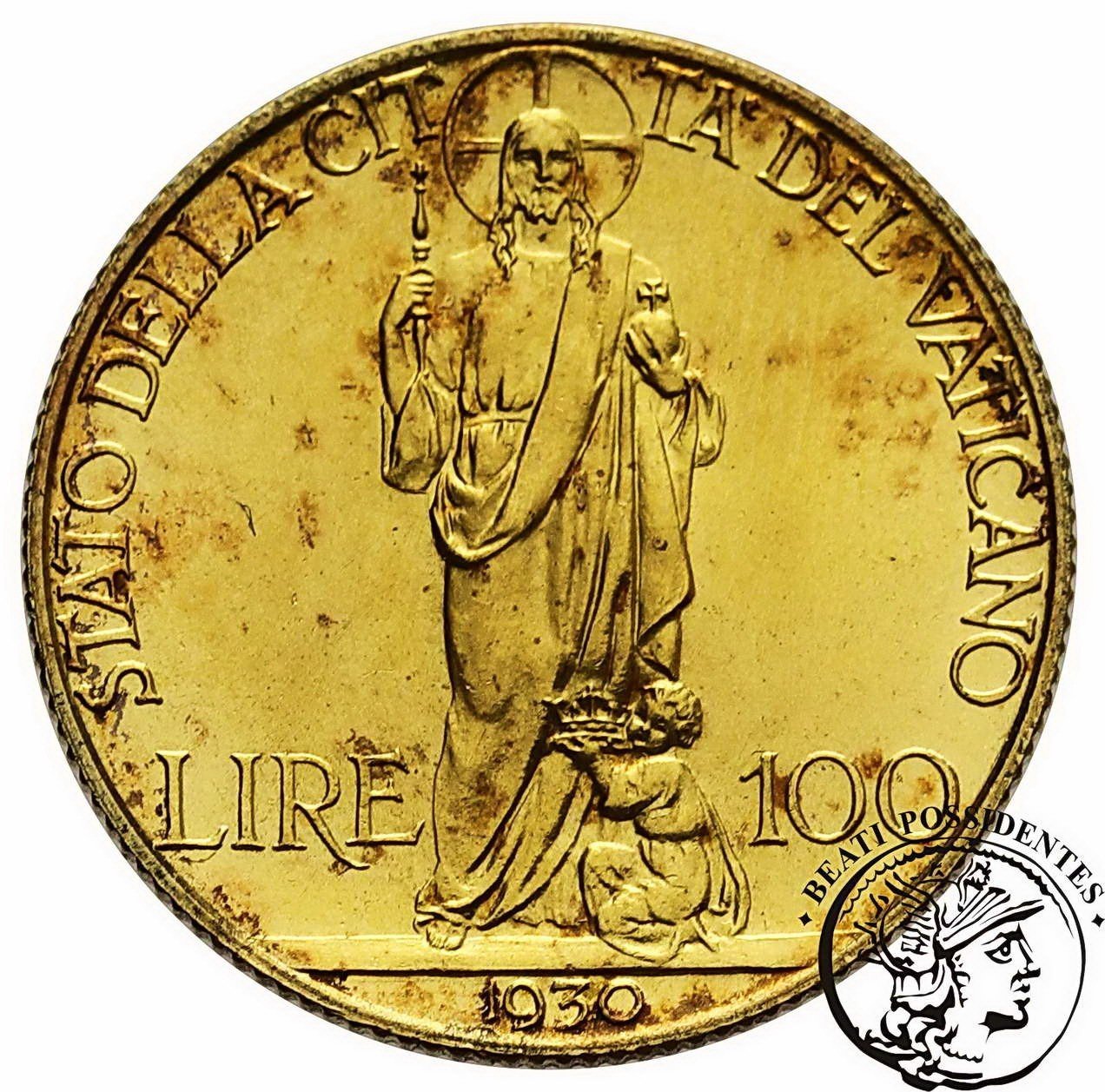 Watykan 100 Lirów 1930 Pius XI st. 1-