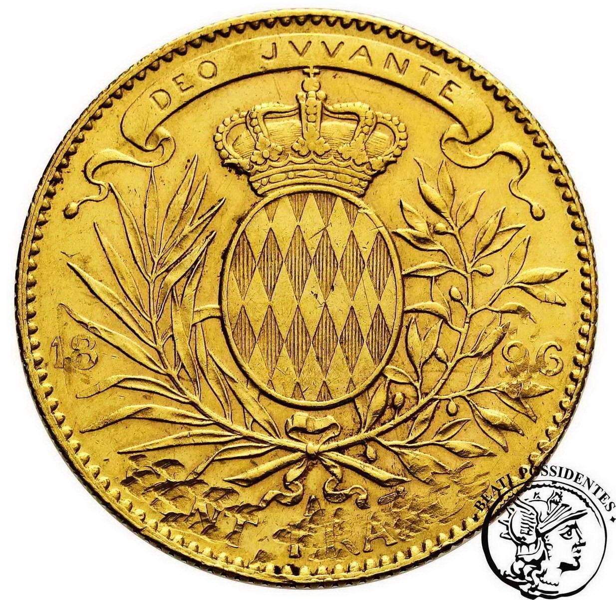 Monako Albert 100 Franków 1896 A / Paryż st.3